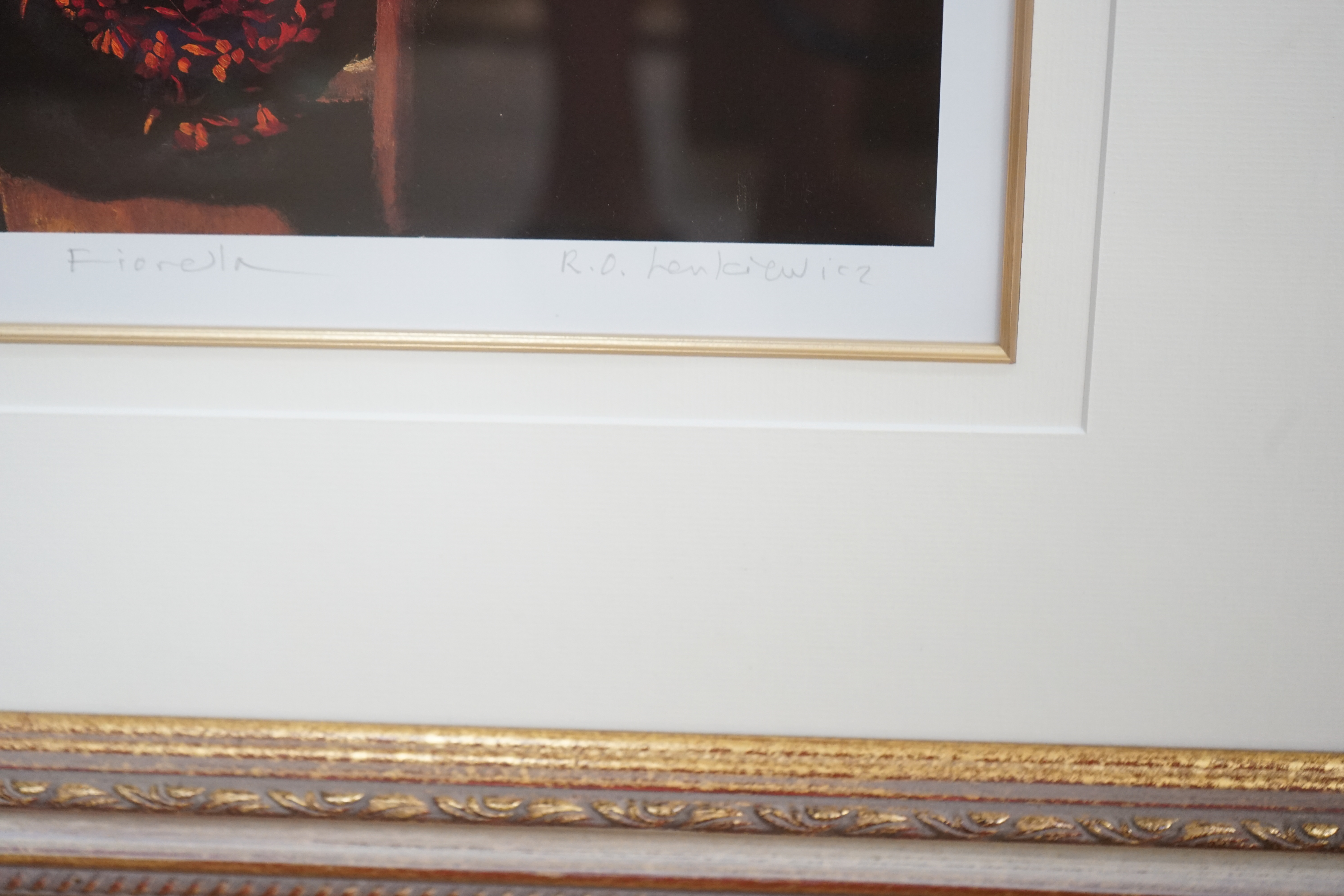 Robert Lenkiewicz (1941-2002), offset lithograph, 'Fiorella', signed in pencil and titled, 28/450, 34 x 34cm. Condition - good
